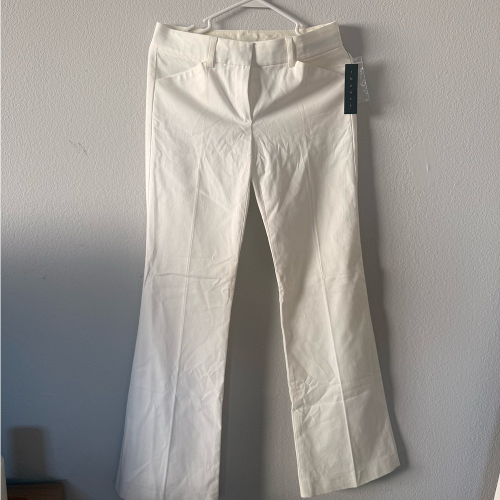 Theory White Trousers